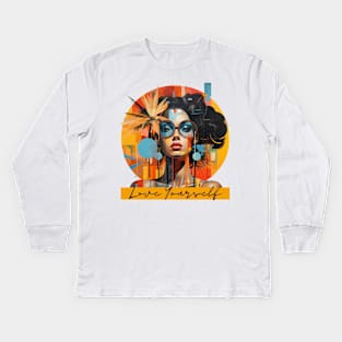 Woman Power Kids Long Sleeve T-Shirt